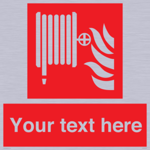 Custom Fire hose reel Sign